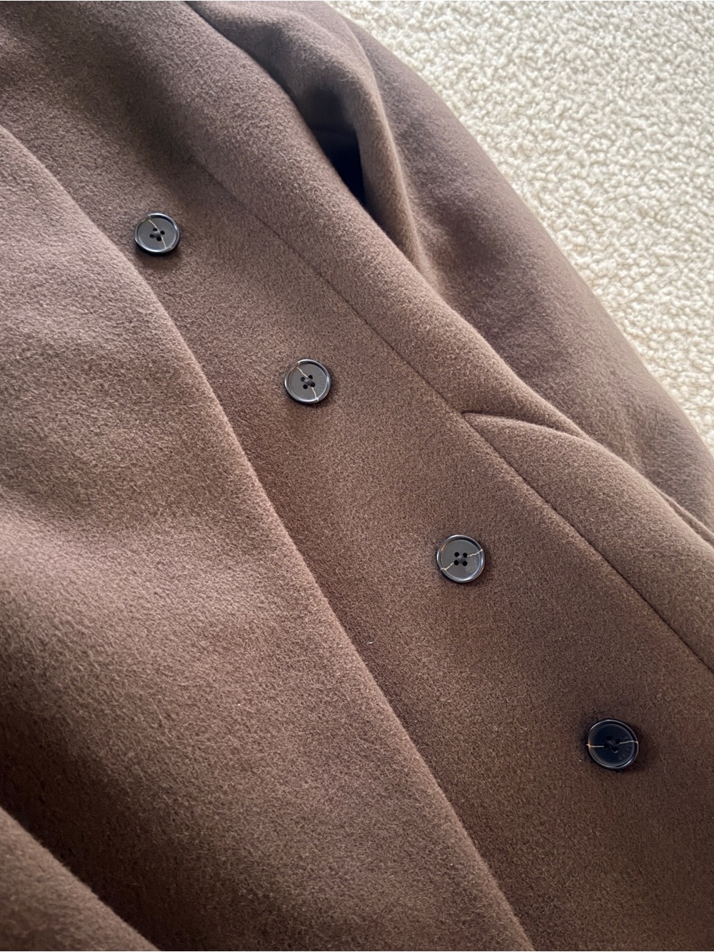 NWT Aritzia heirloom Long Sleeve Belted Coat Dress in Brown xxs - Picture 10 of 13